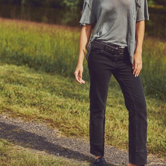 NWT- We The Free Risk Taker High Rise Straight Pants - Picture 2 of 6